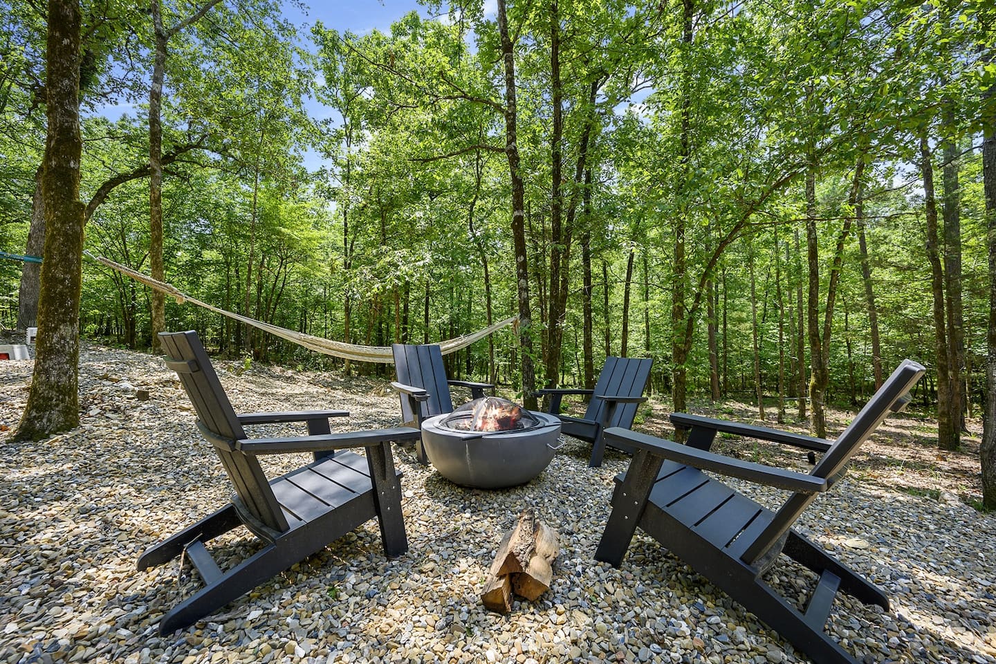 Spend your evening around the fire pit. S'mores anyone?