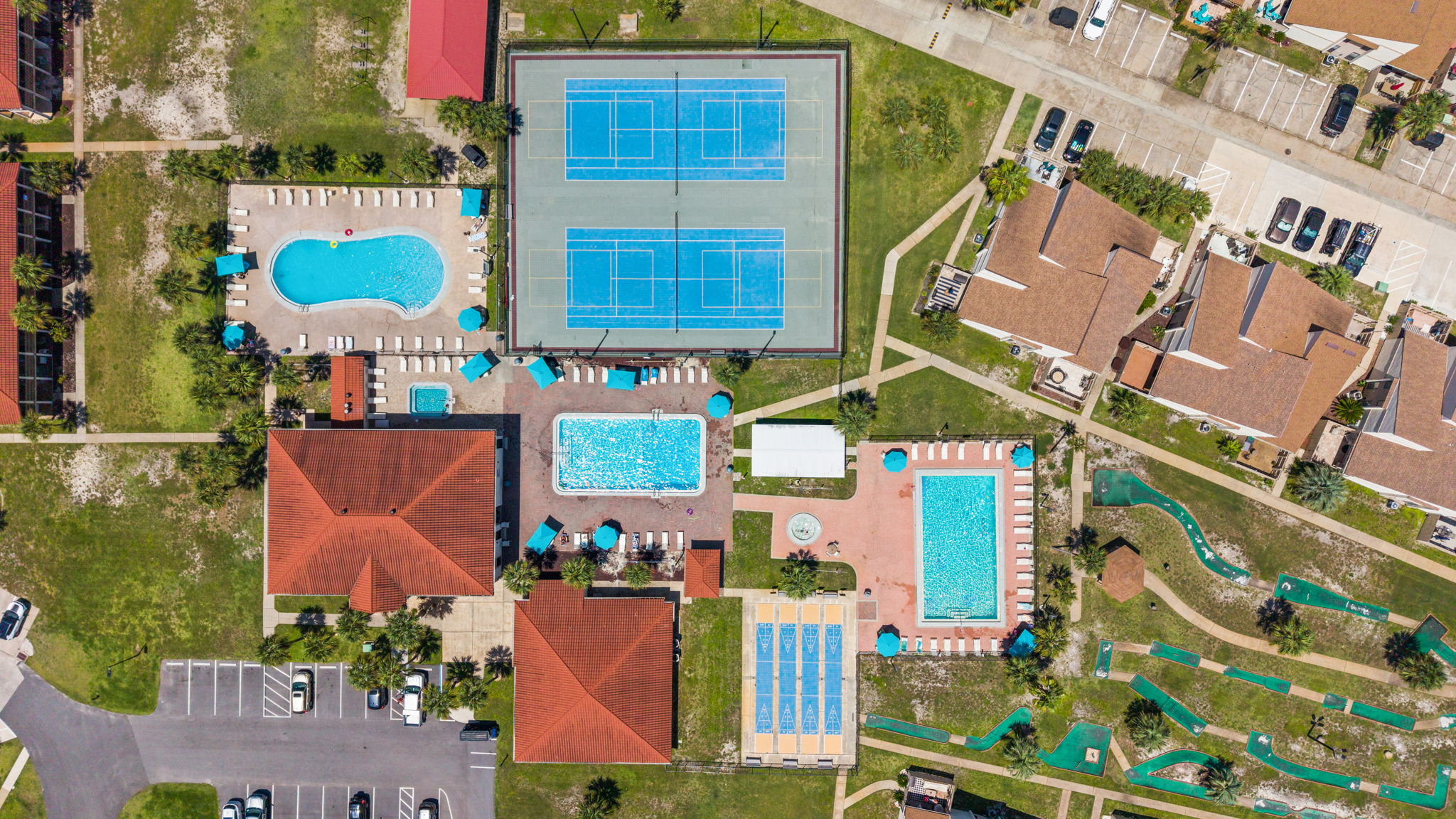 Aerial of Complex and Amenities