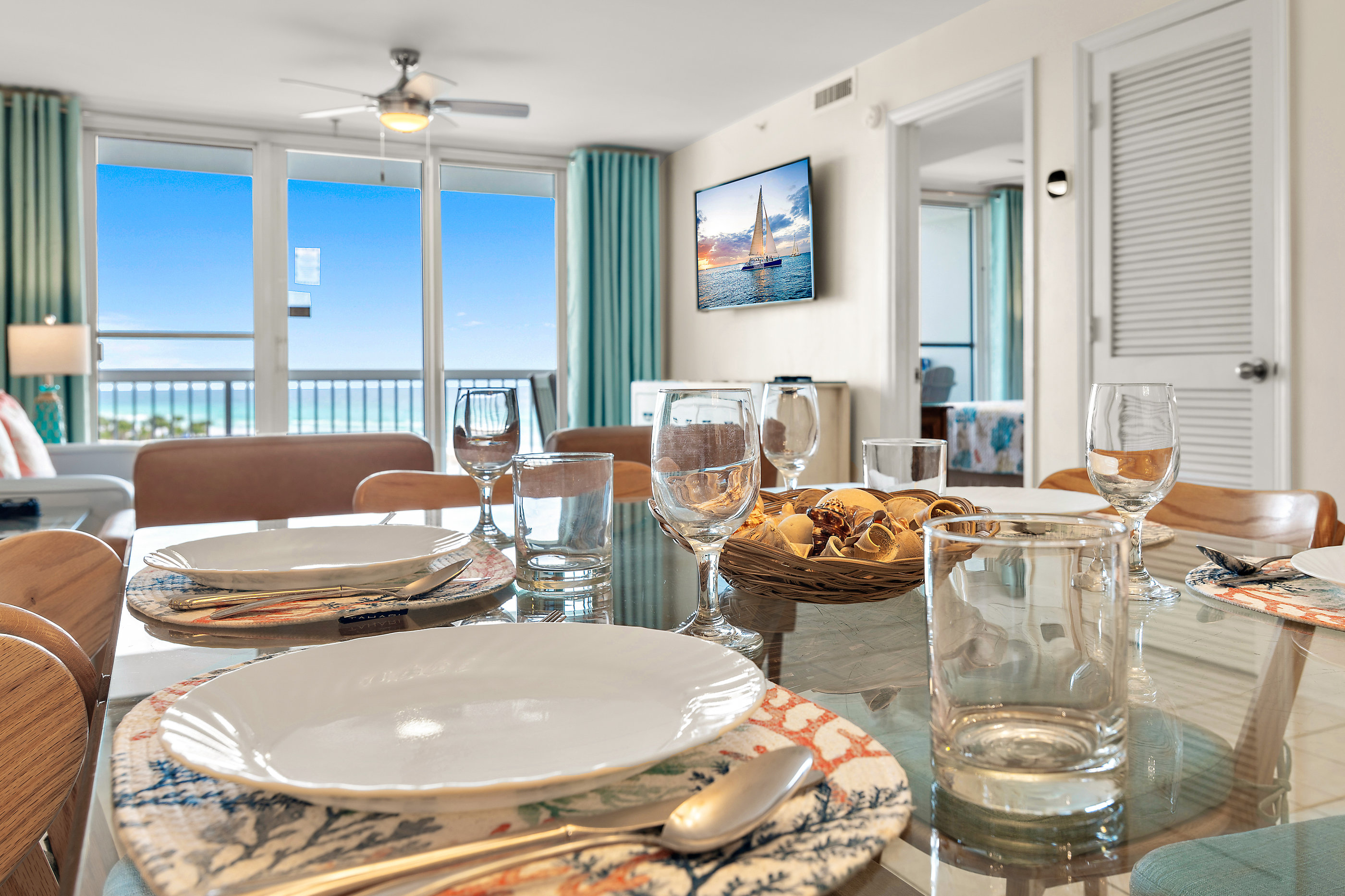 View from dining table