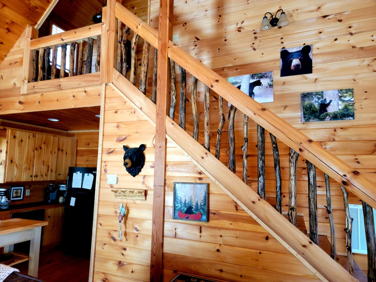 Staircase to loft and 3rd master suite