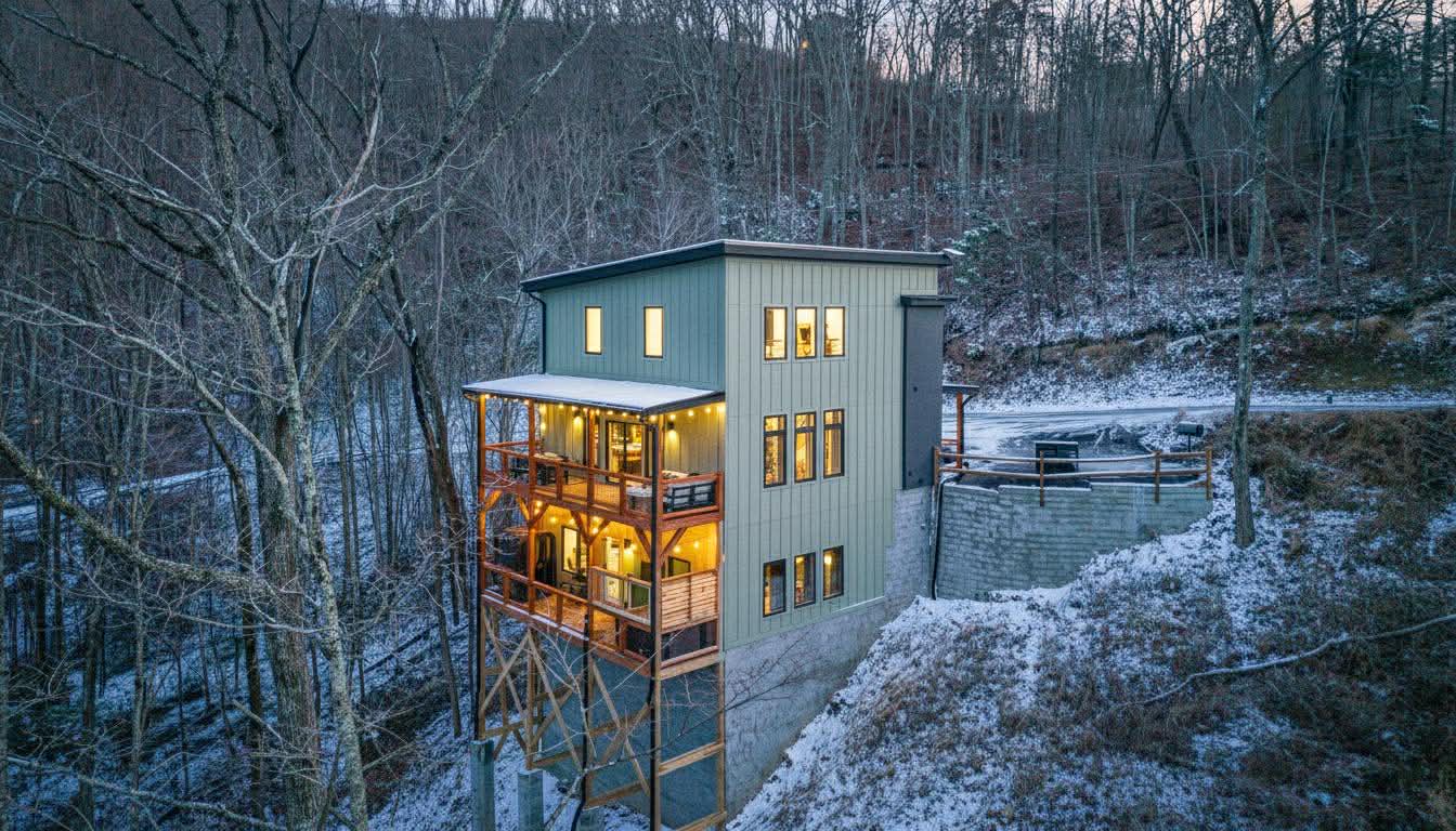 Winter magic at Evergreen Waters