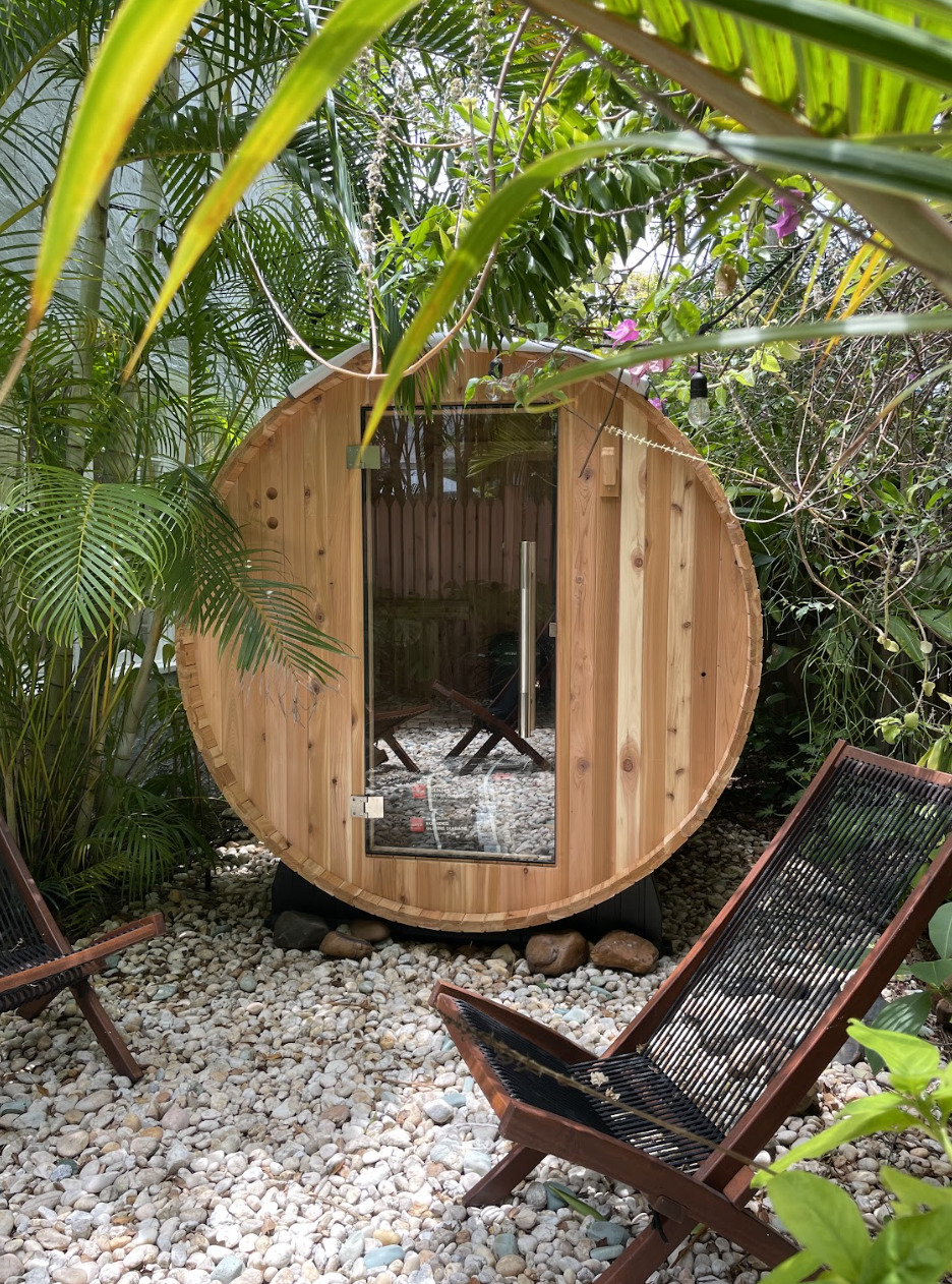 Enjoy the wellness area, including a new barrel sauna.