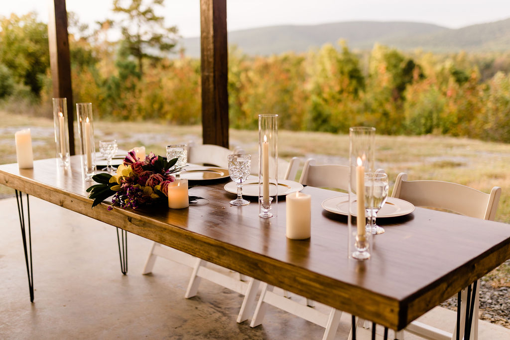 Table setup inspiration for intimate weddings and private events.