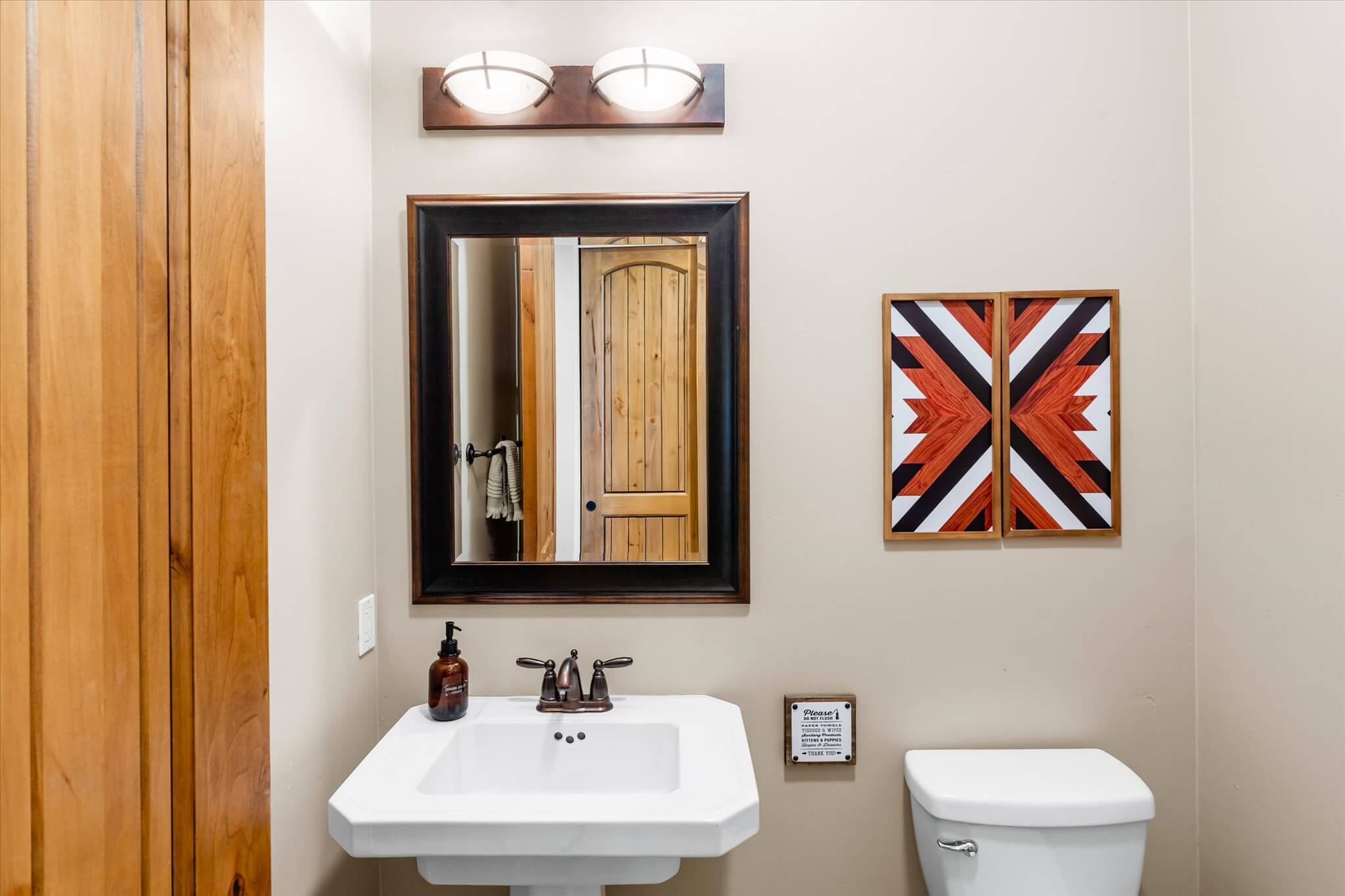 Chic Southwest Half Bathroom