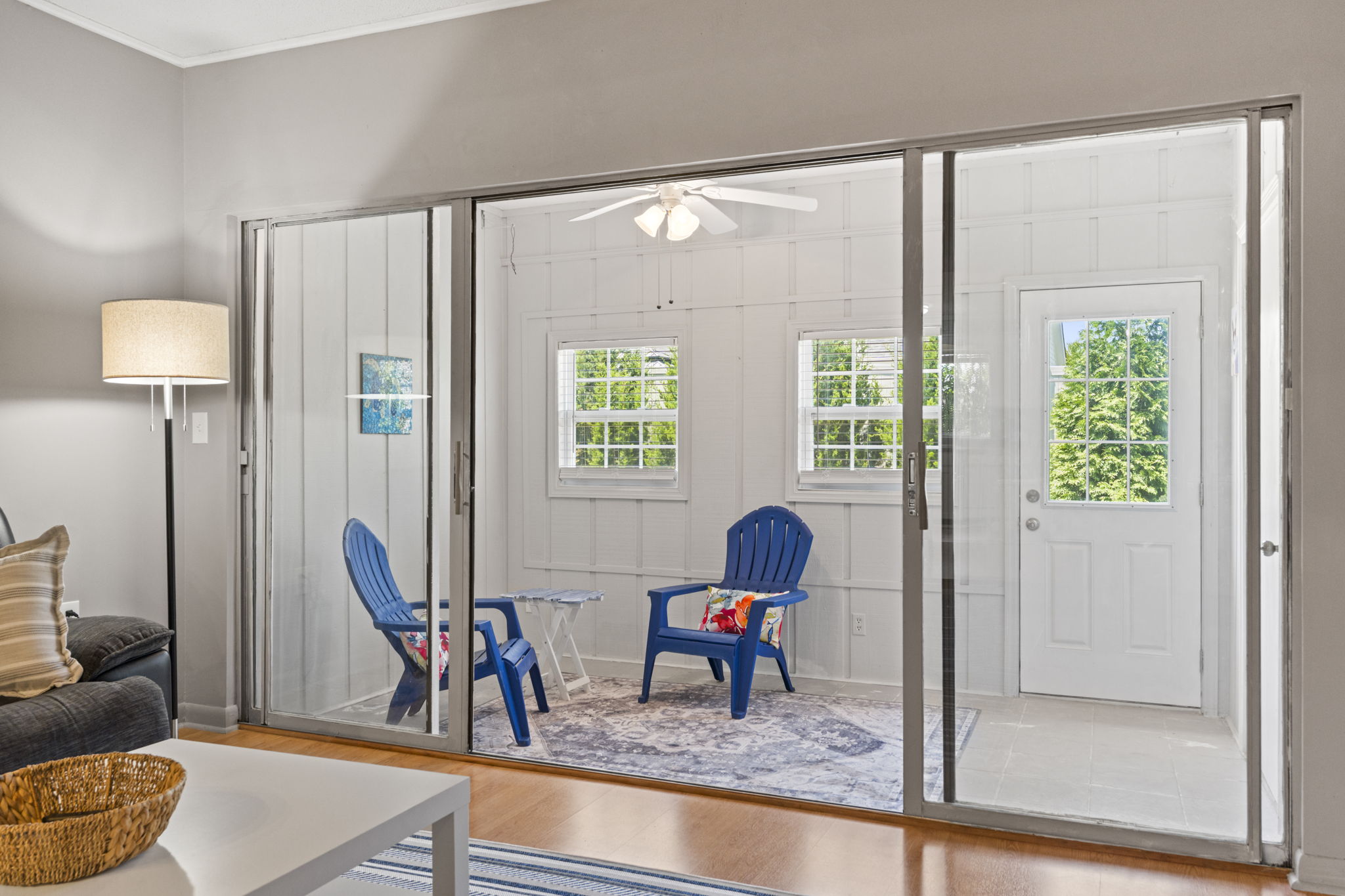 Enjoy morning coffee or a relaxing afternoon in the peaceful finished patio.