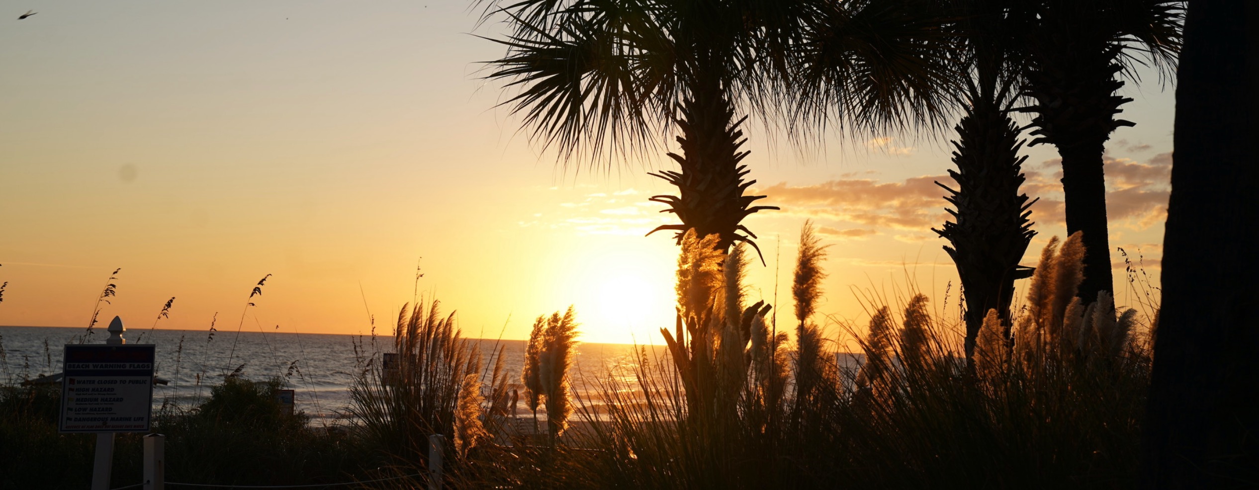 Sunset by the Tiki Bar