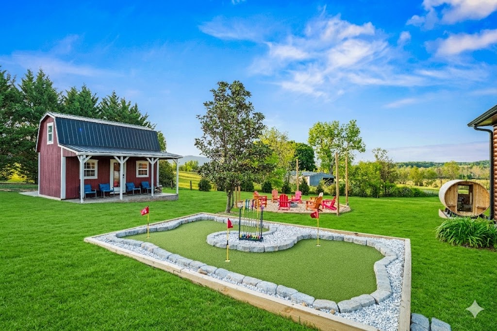 Backyard mini-golf for the whole family. Quick rounds between meals and movie night.