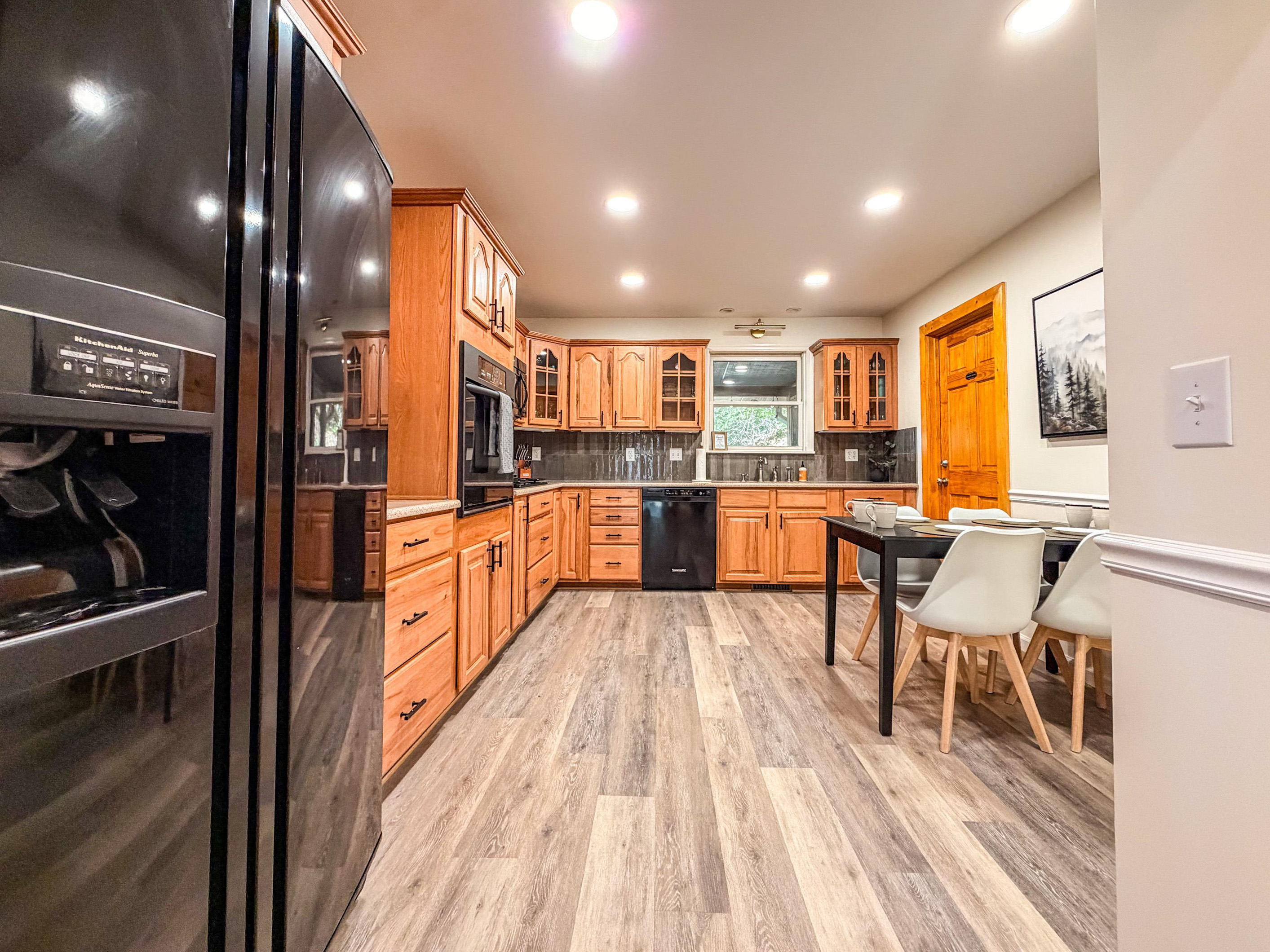 Fully stocked and spacious kitchen