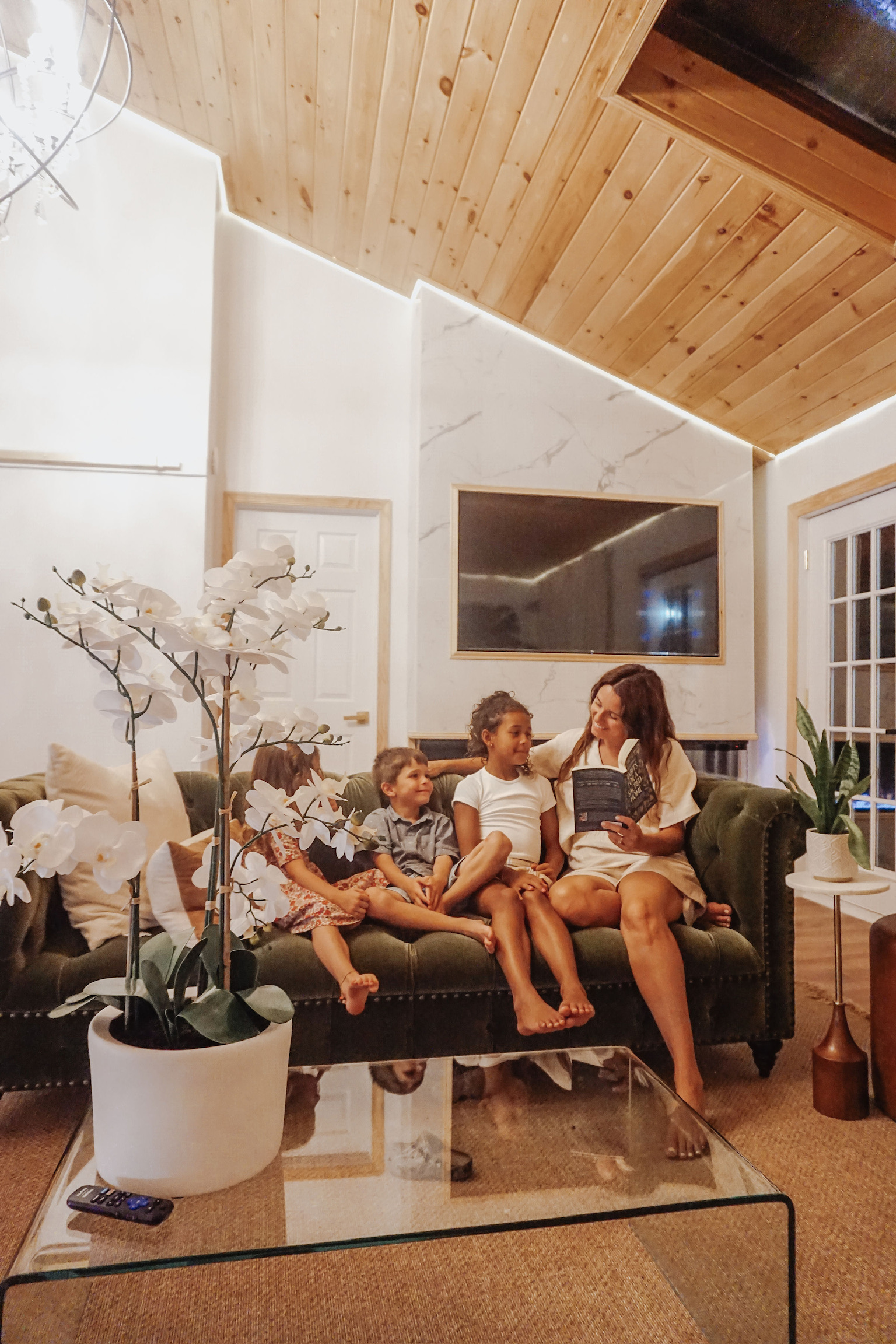 Create special memories with loved ones in the family room.