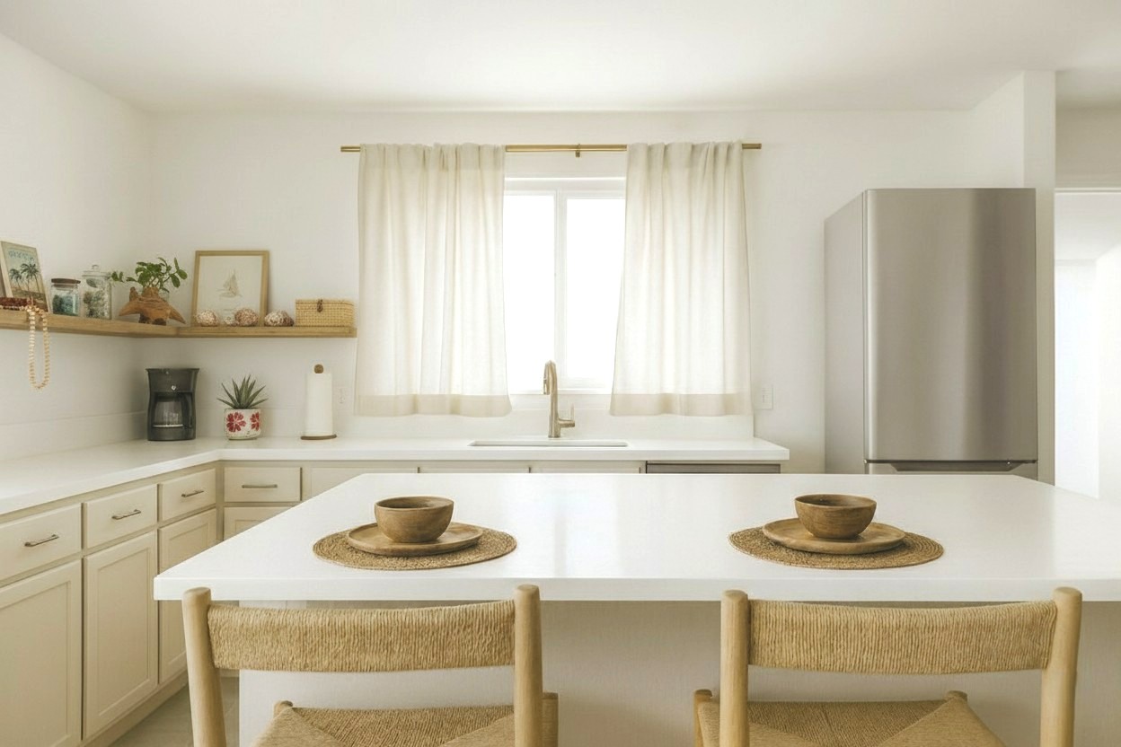 Kitchen, with dishwasher, range, fridge, microwave | Decor & Finishes subject to change