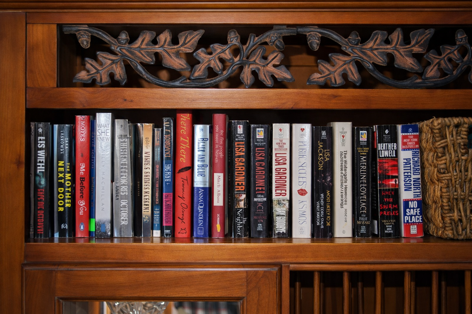 Lots of books at the cabin to enjoy.