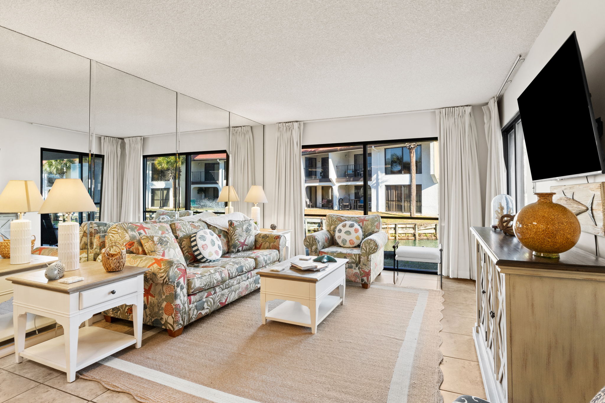 Living Room with Queen Sleeper Sofa