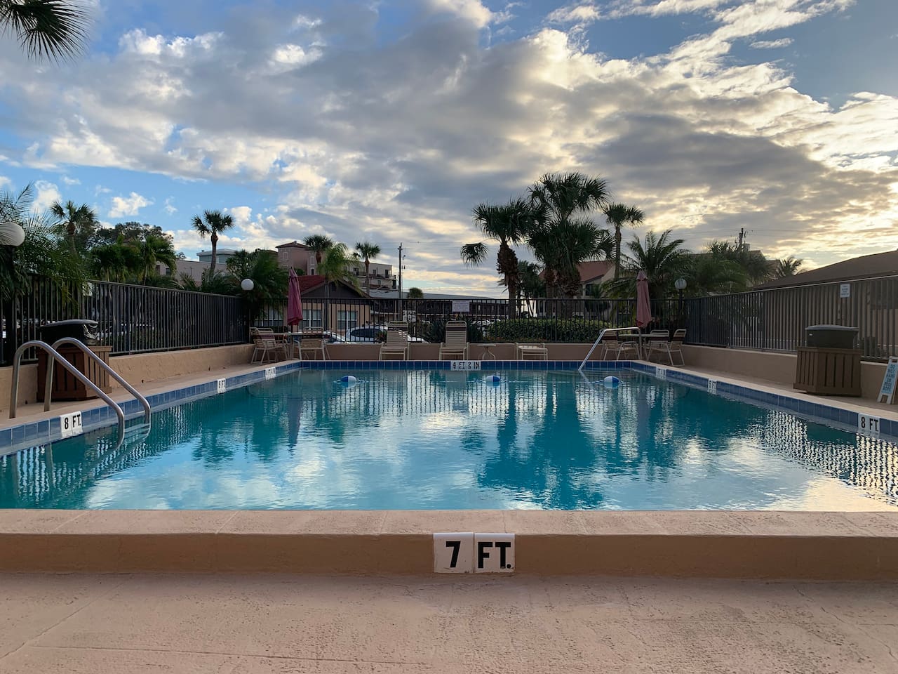 Pool view from deck