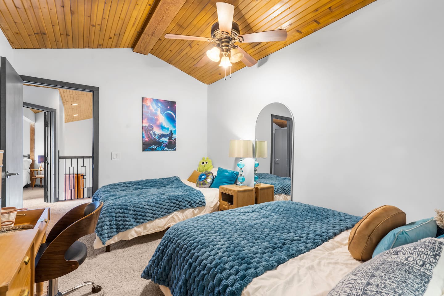 Upstairs galaxy bedroom