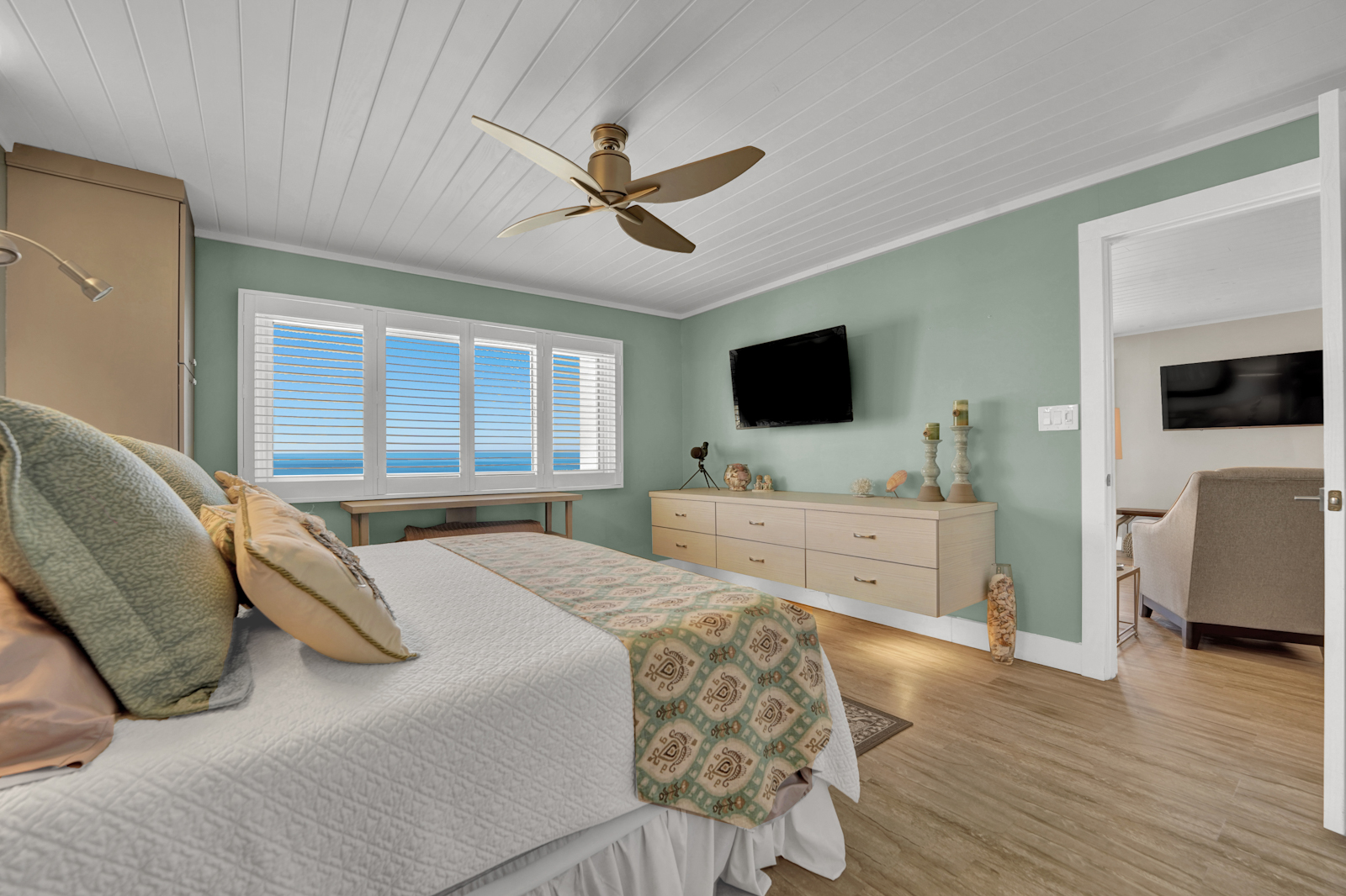 Master Bedroom with Smart TV