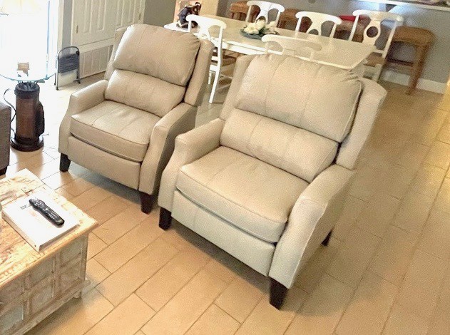 Leather recliners