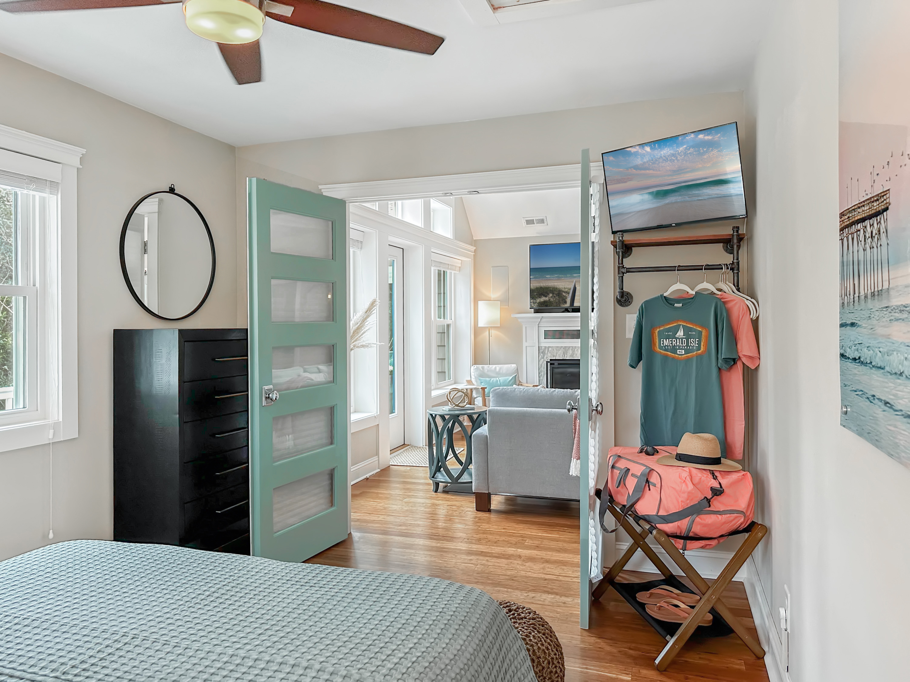 There's also plenty of storage and even a smart TV.