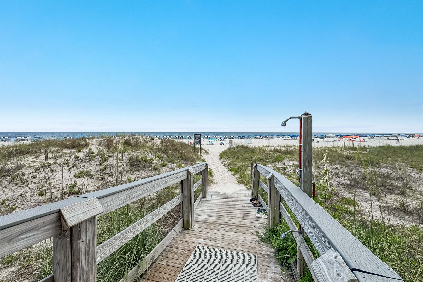 Wash stations on each of our 4 private beach access points.