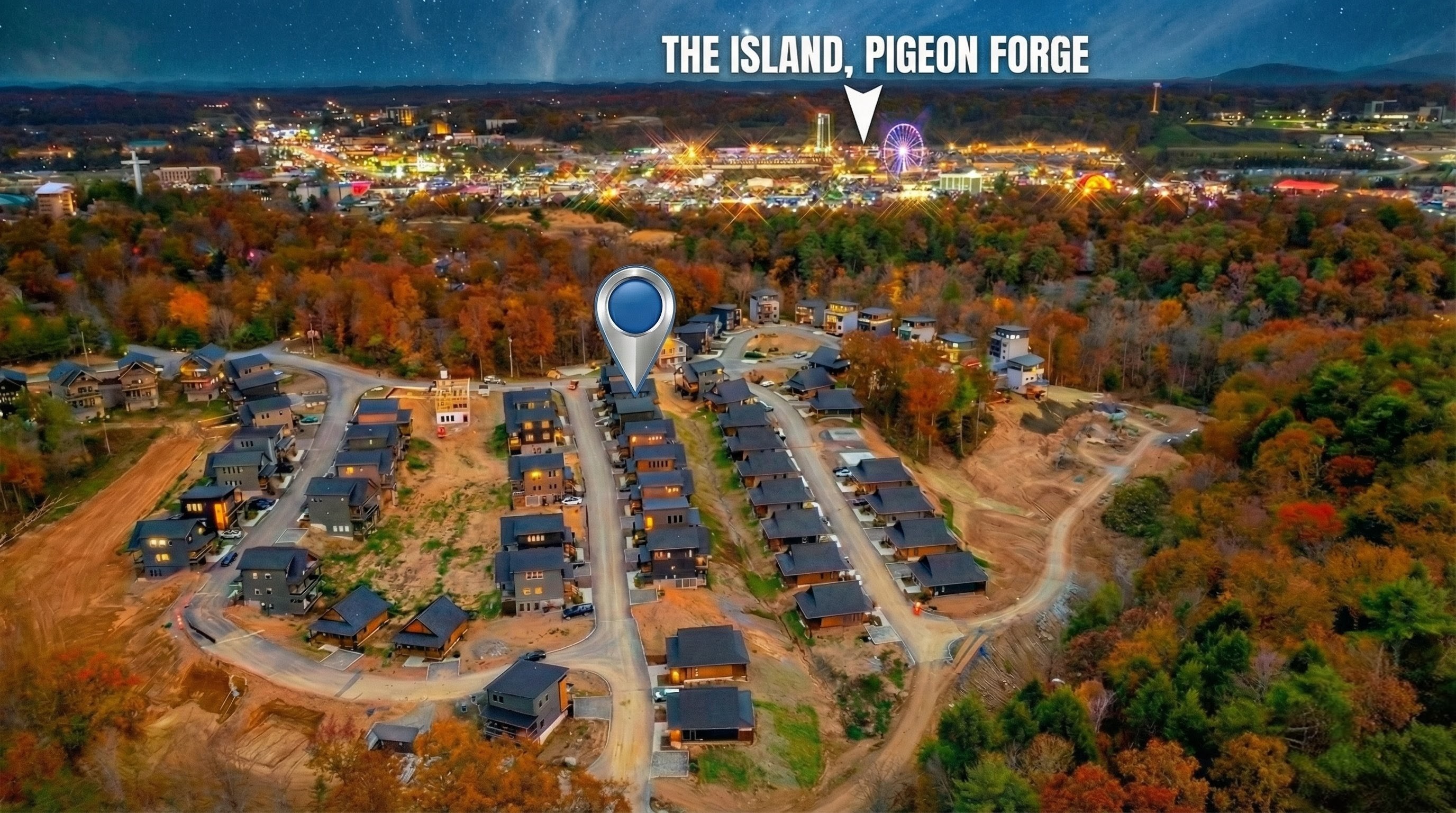 Just 2 miles from the Island