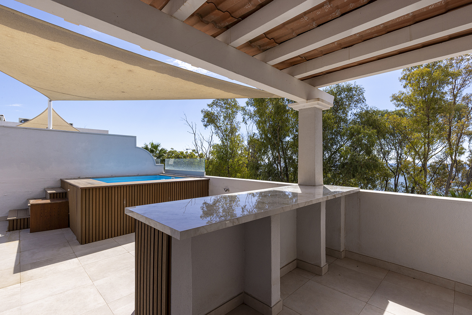 Roof terrace - plunge pool