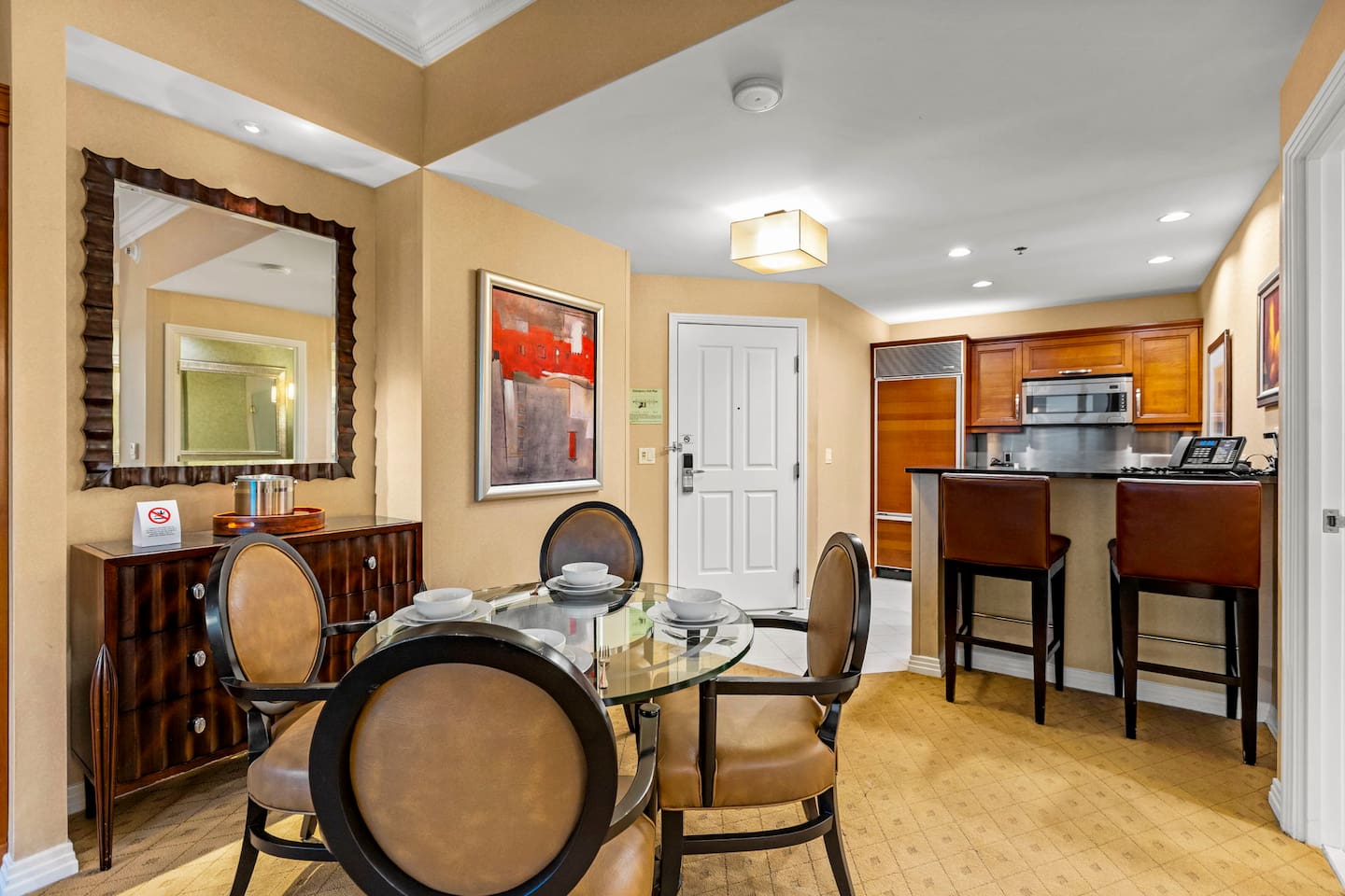 View toward the entrance