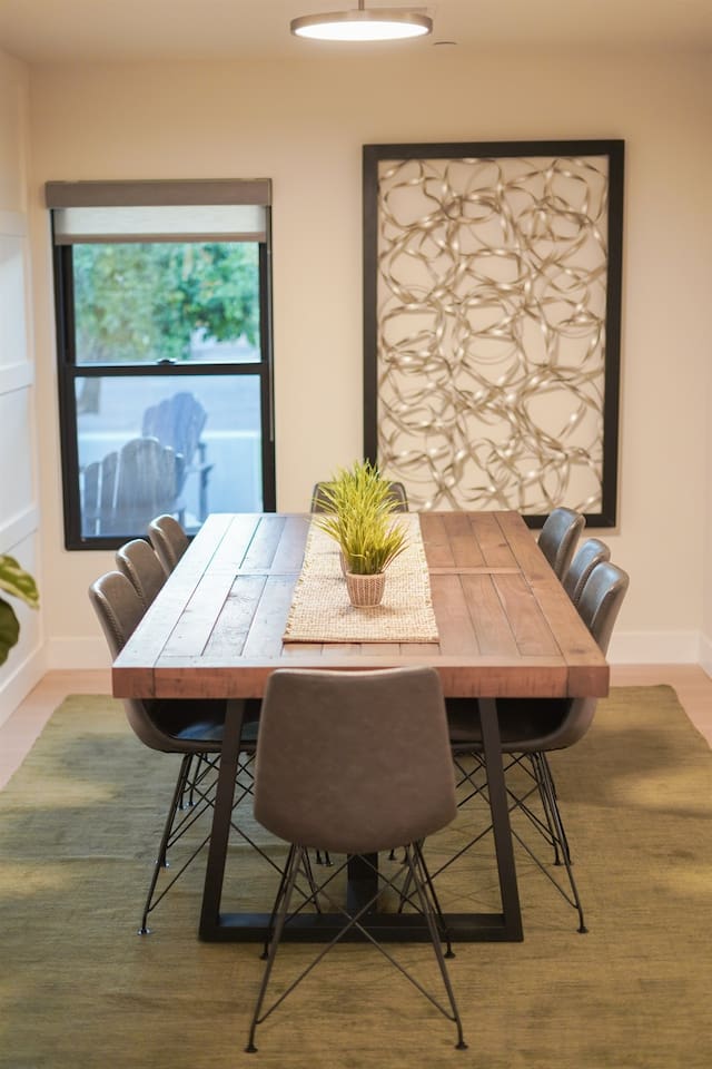 Experience the joy of dining at the generous 8-seater table, designed for comfort and connection during every meal shared with family and friends.
