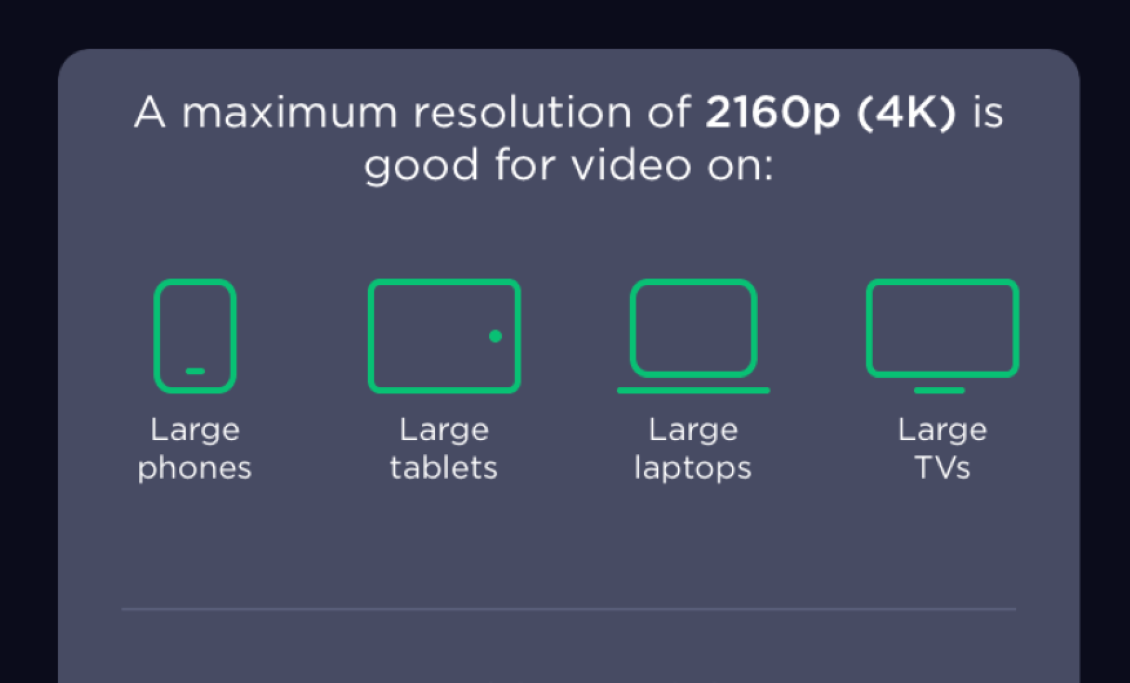 Our internet is 4k compatible!