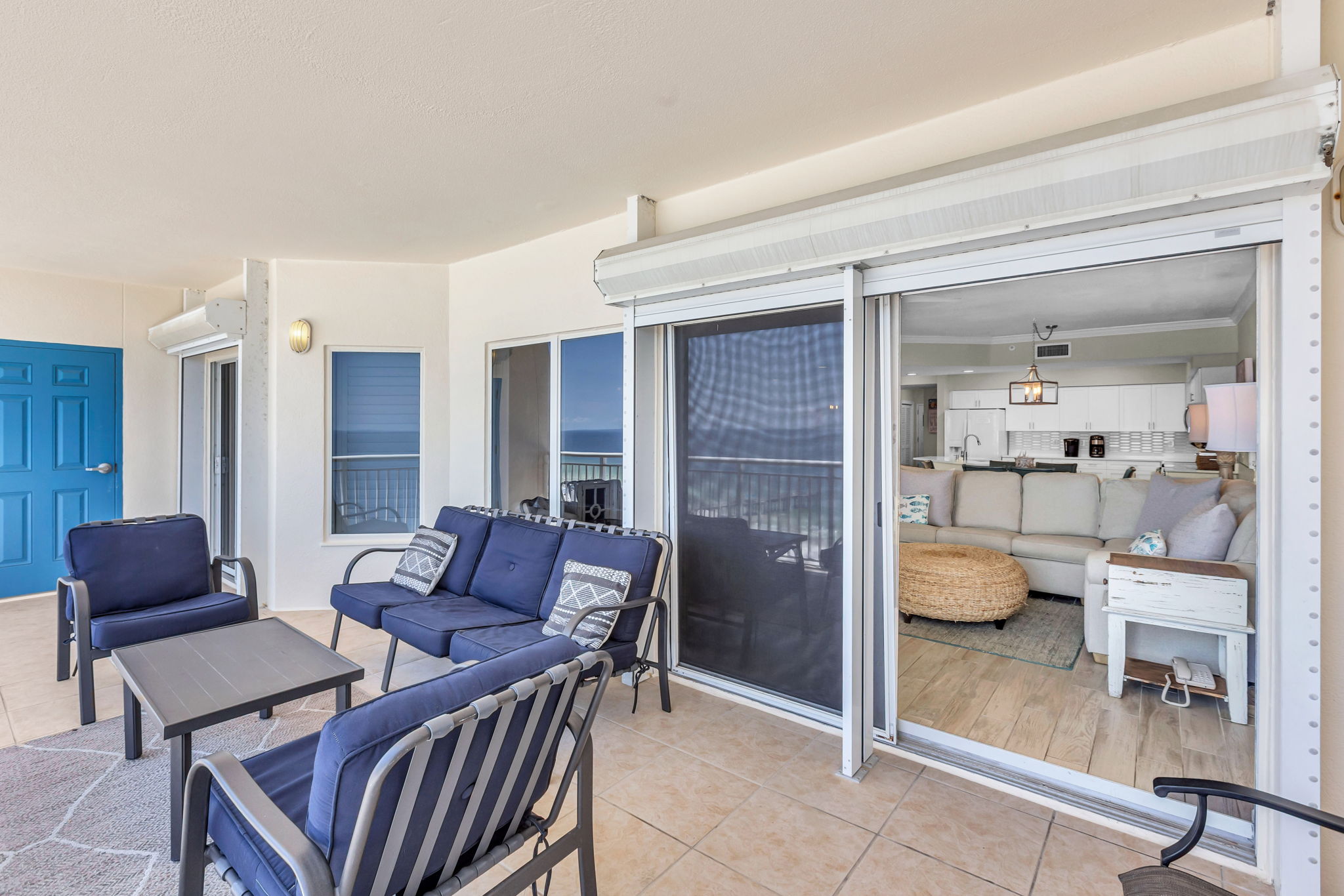 Seamless transition from living space to expansive ocean views, creating a tranquil and inviting atmosphere.