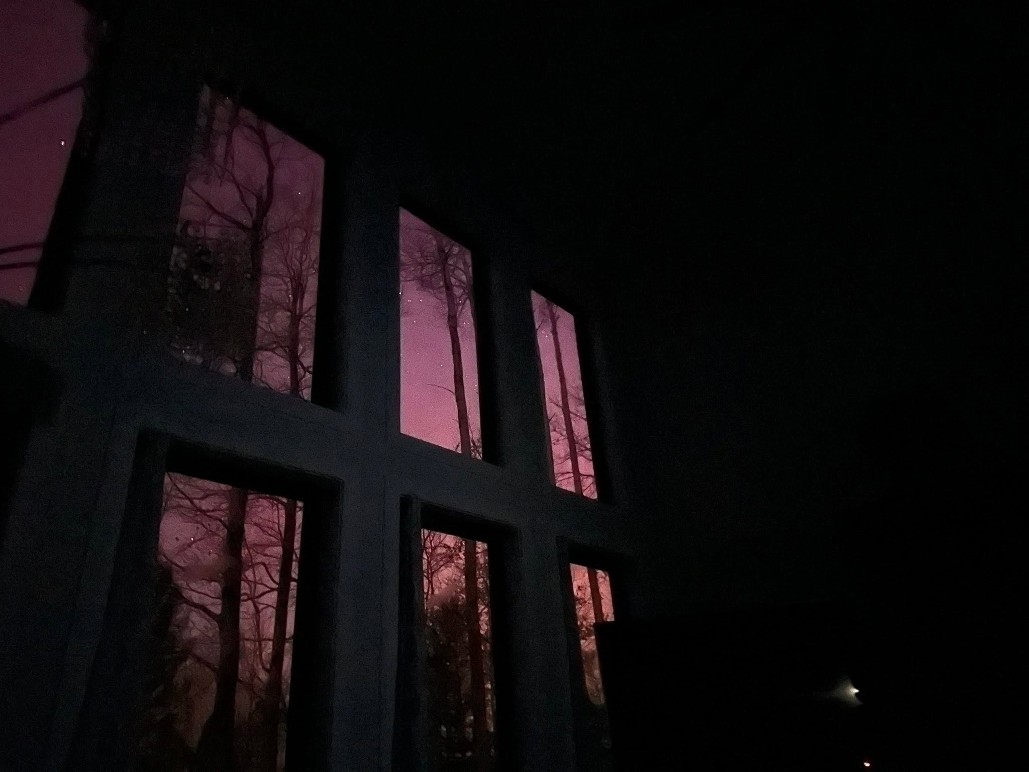 From sitting in the living room