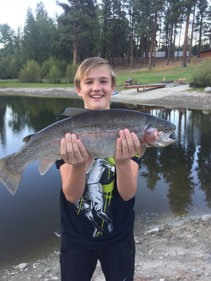 Caught on property.  Fishing is catch and release with barbless hook.