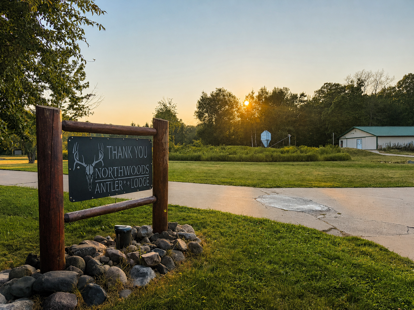 As the sun sets over the property, slow down, take it all in, and feel grateful for the time spent reconnecting with family, friends, and the Northwoods. Thank you for staying at Northwoods Antler House.