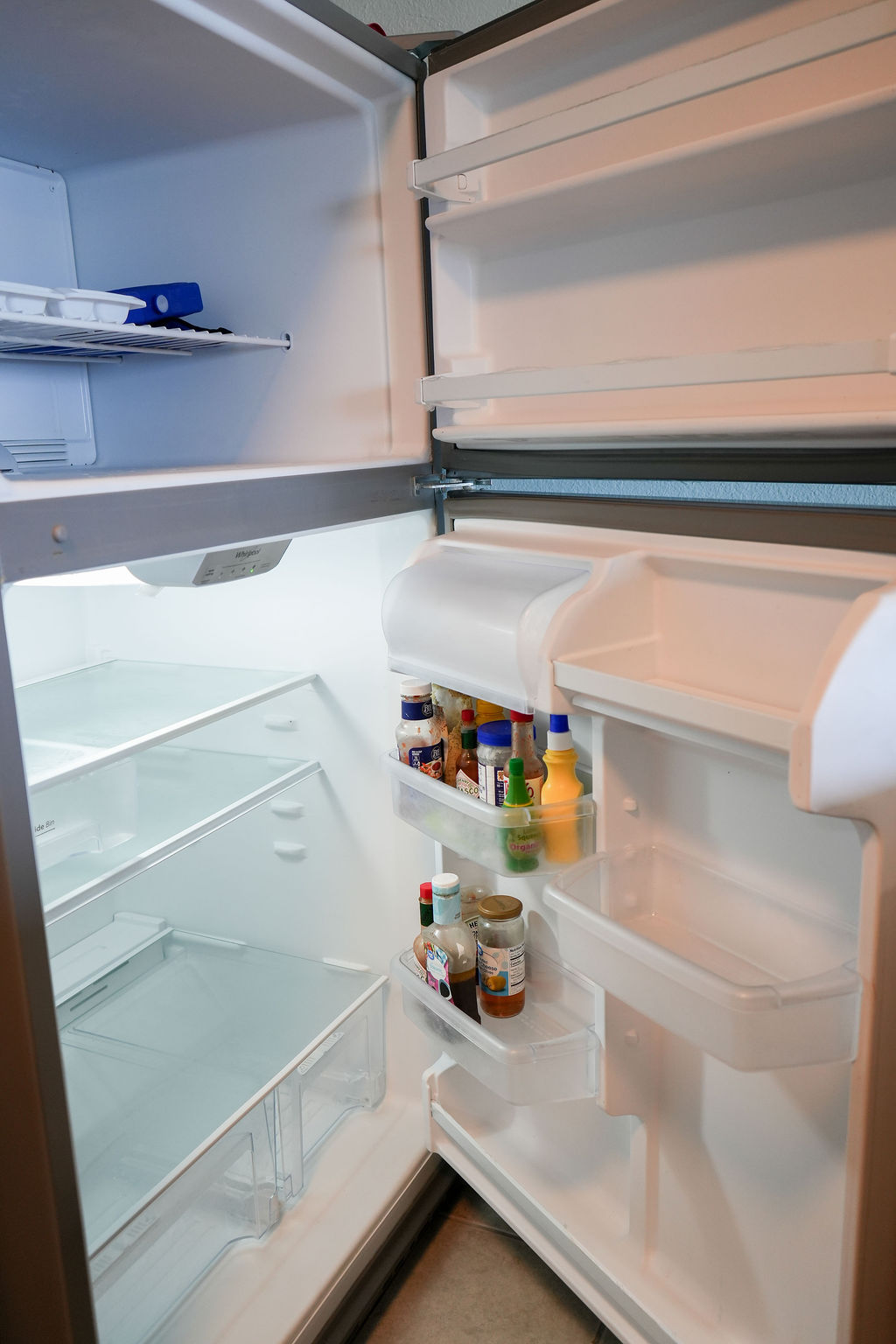 fridge leave a couple condiments