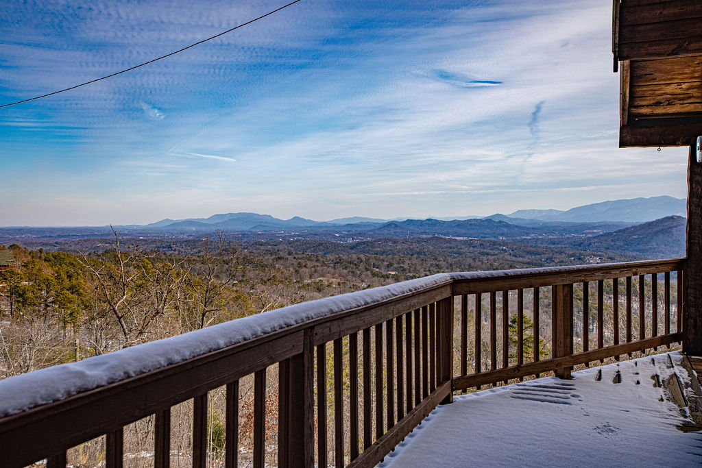 Enjoy the mountain views from your private deck.