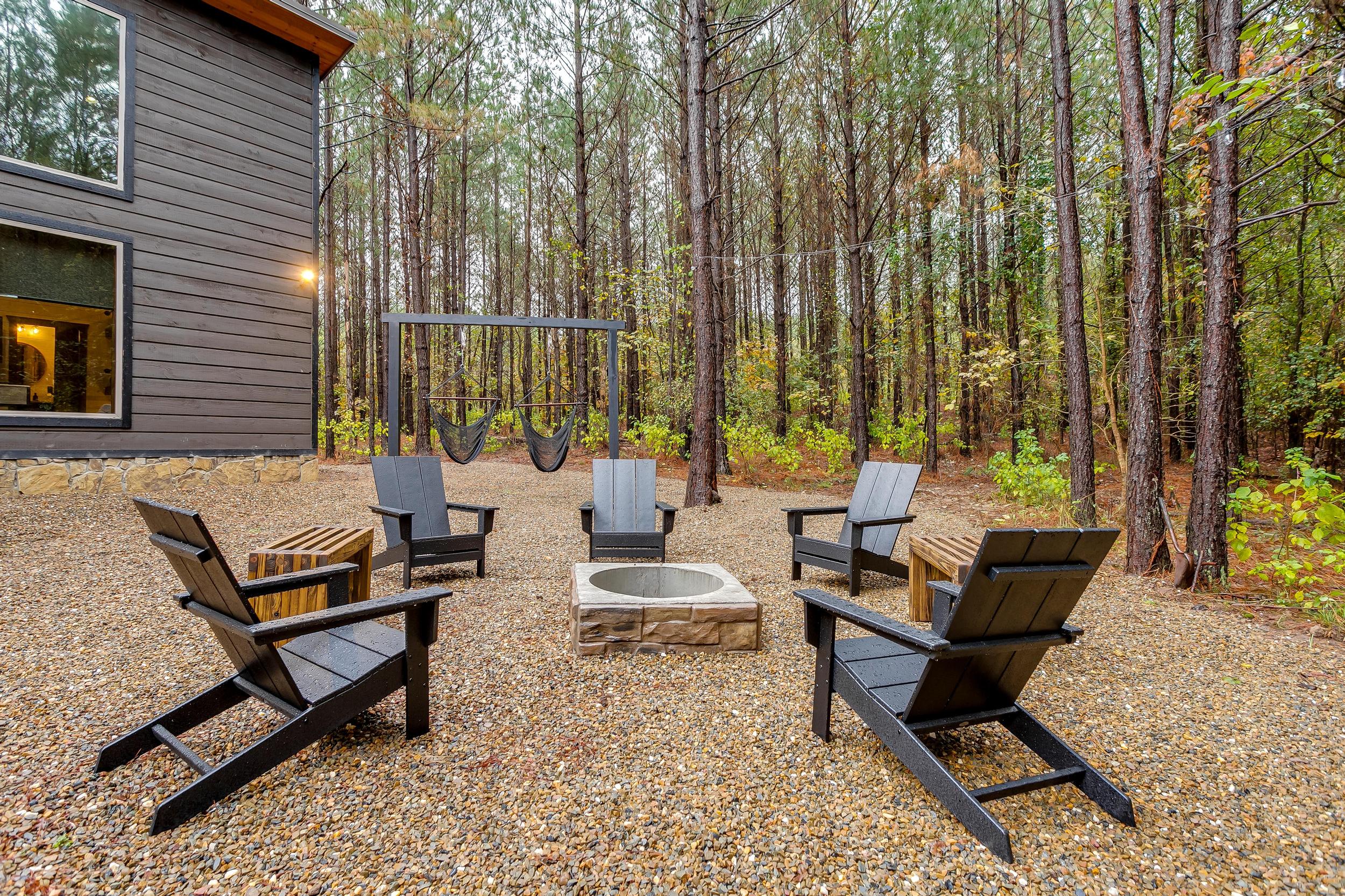 Sit fireside and roast some s'mores