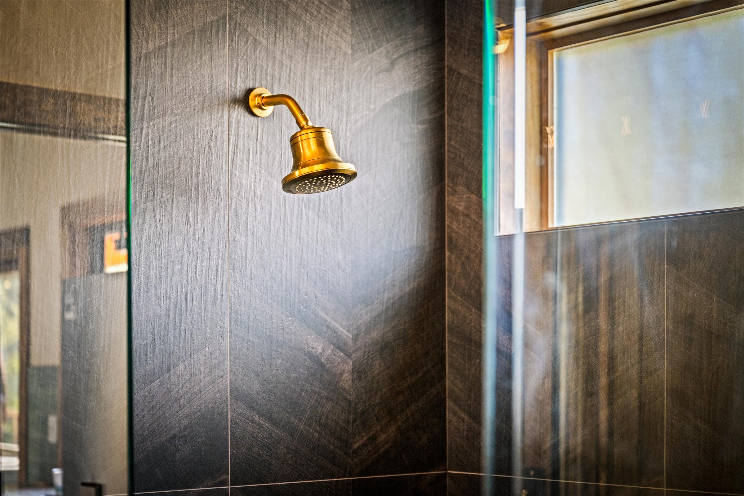Luxurious walk-in shower for two