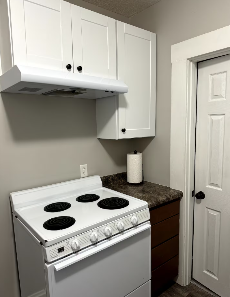 Whip up your favorite meals with a full stove and plenty of counter space to spread out.