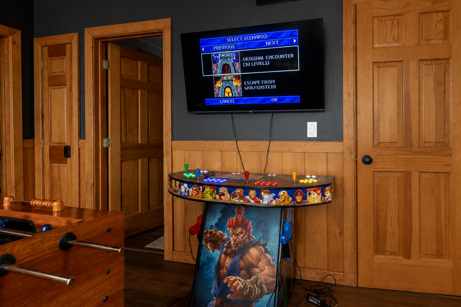 4-player arcade system with thousands of games; includes 2 light guns