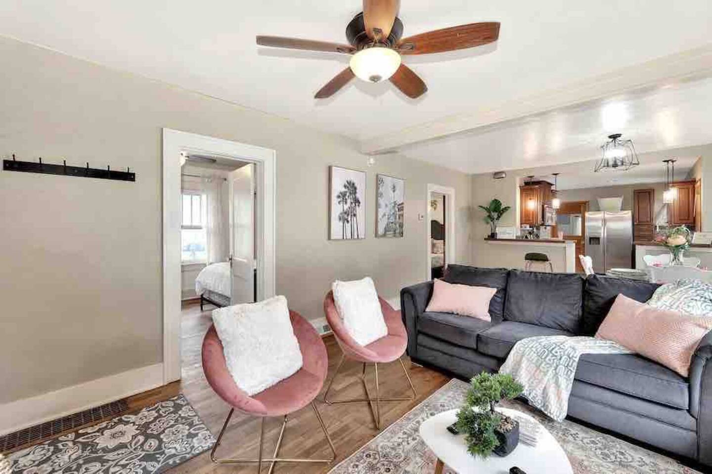 Charming Living Room with TV.