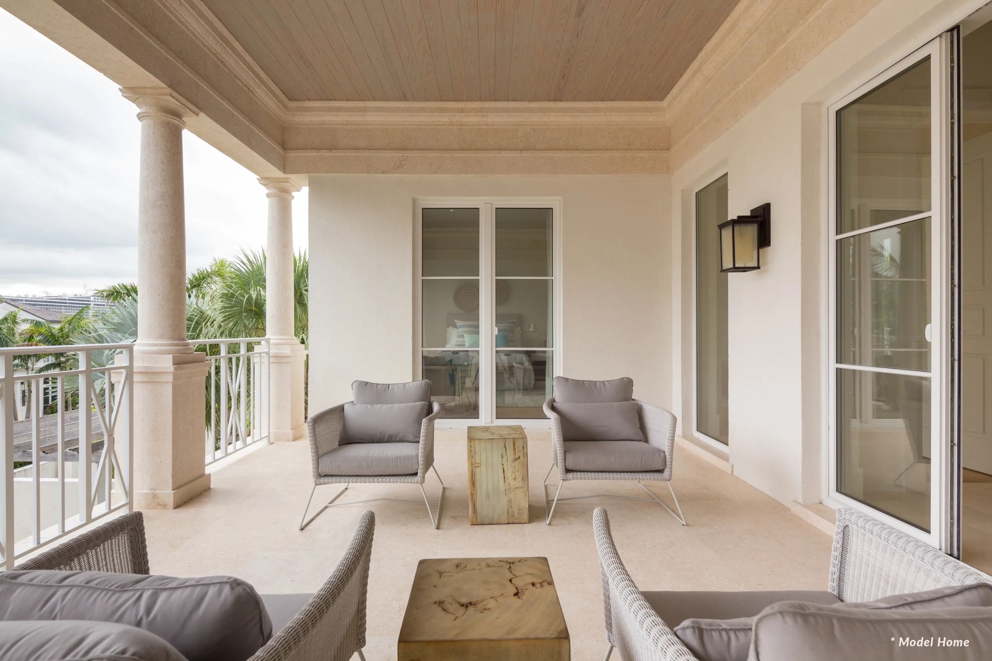 2nd Floor Balcony with Seating