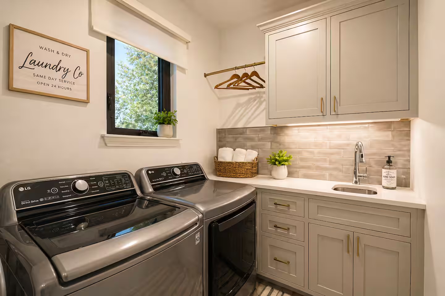 In-home laundry for added convenience