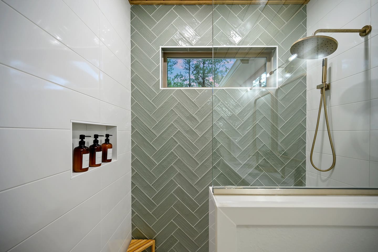 Step into a sleek, spa-inspired shower—designed for total relaxation.