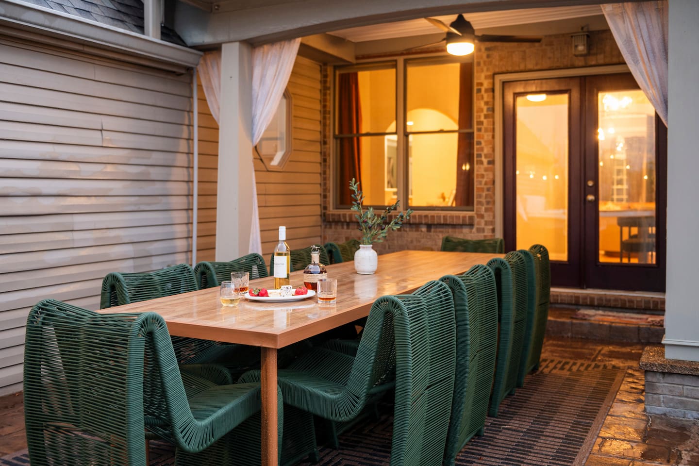 Patio dining at The Chalet