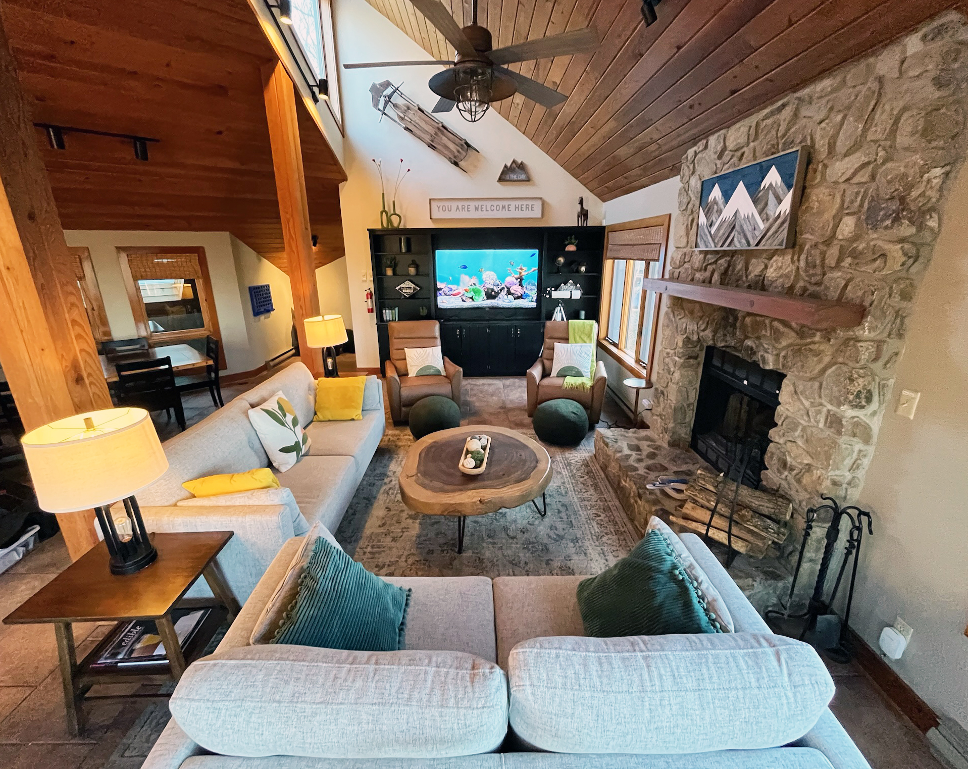 Great Room Den Area & TV