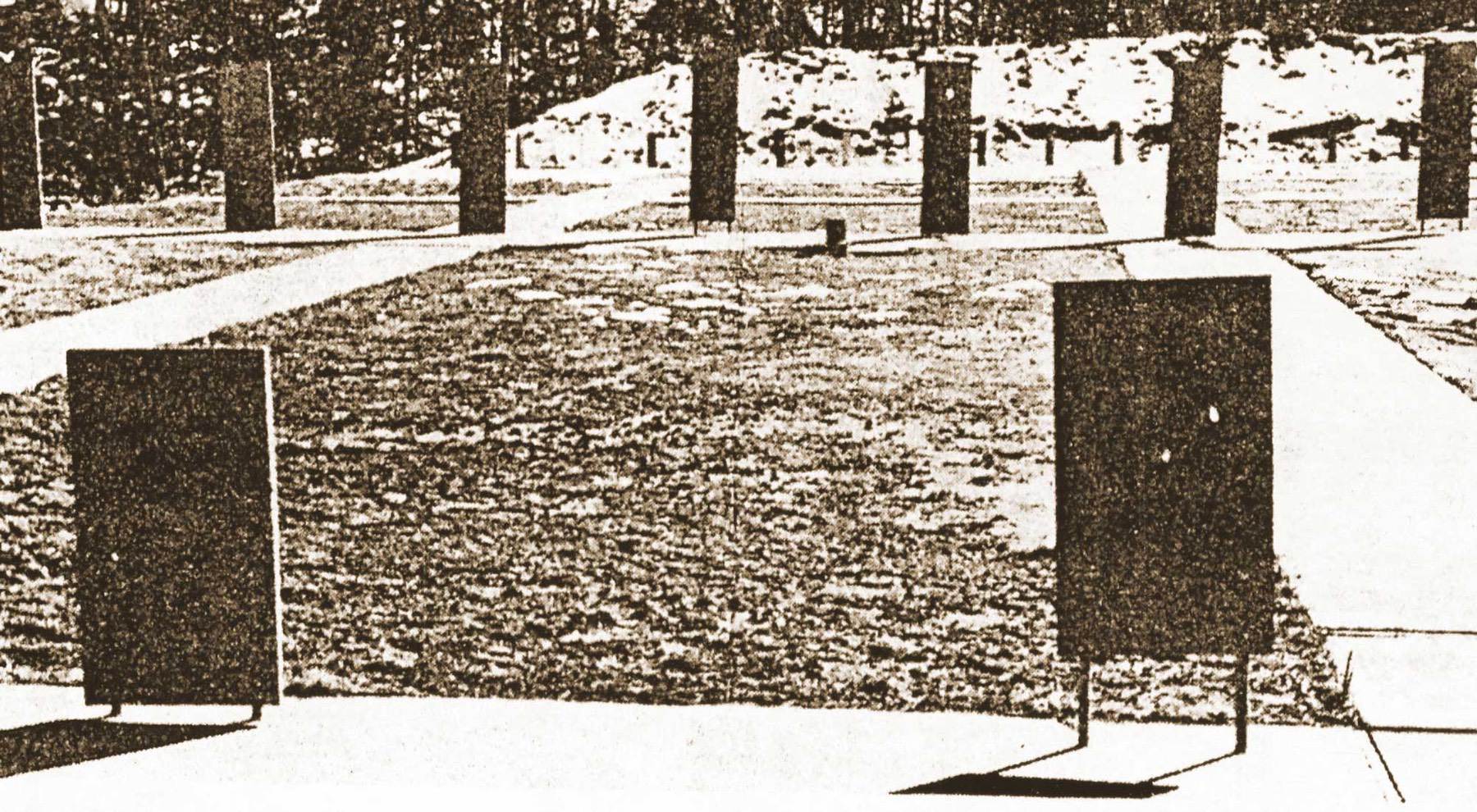 A historic photo of the targets as they used to be! You can still see all of this minus the targets today!