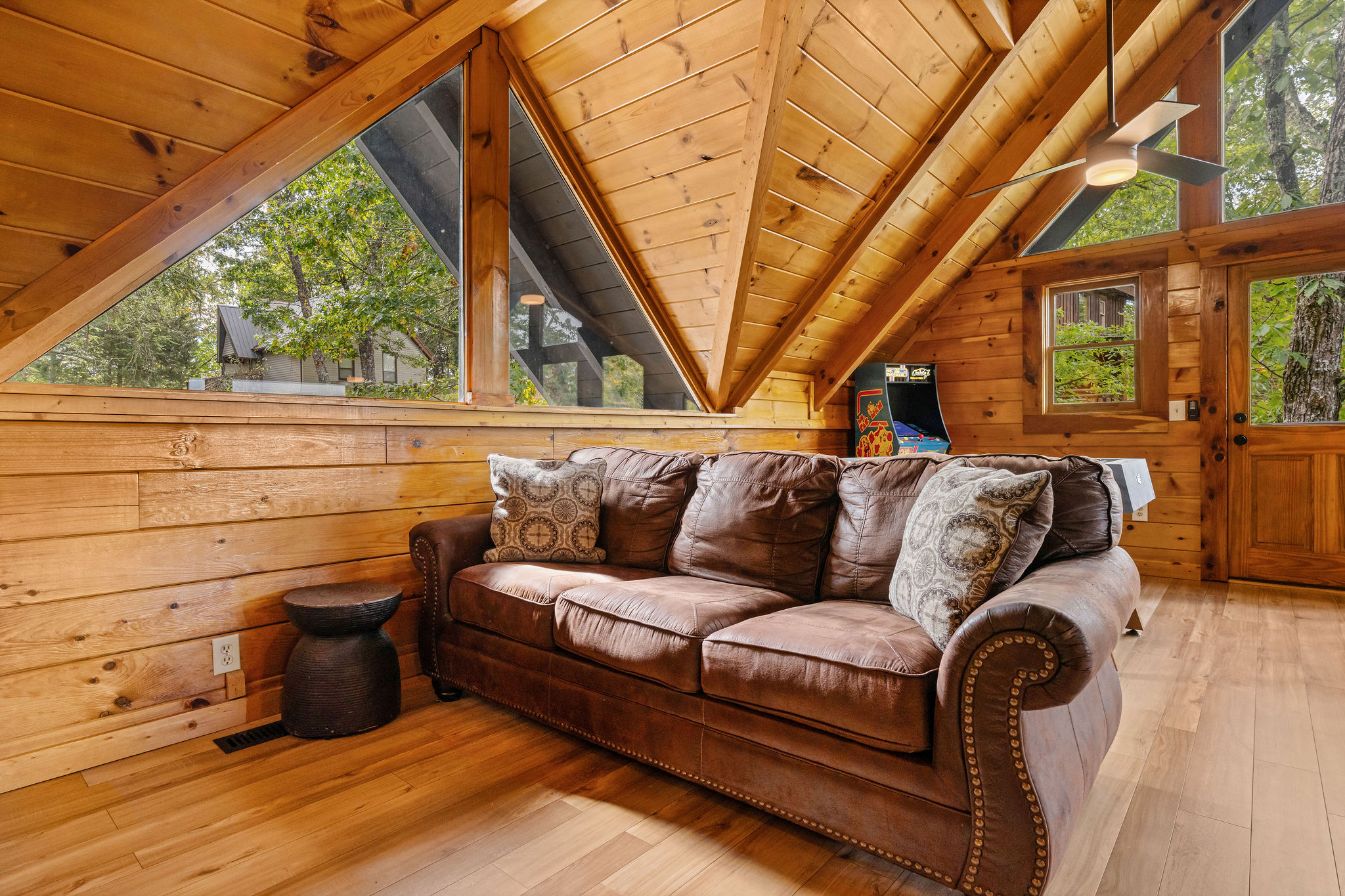 Pull out couch with memory foam mattress