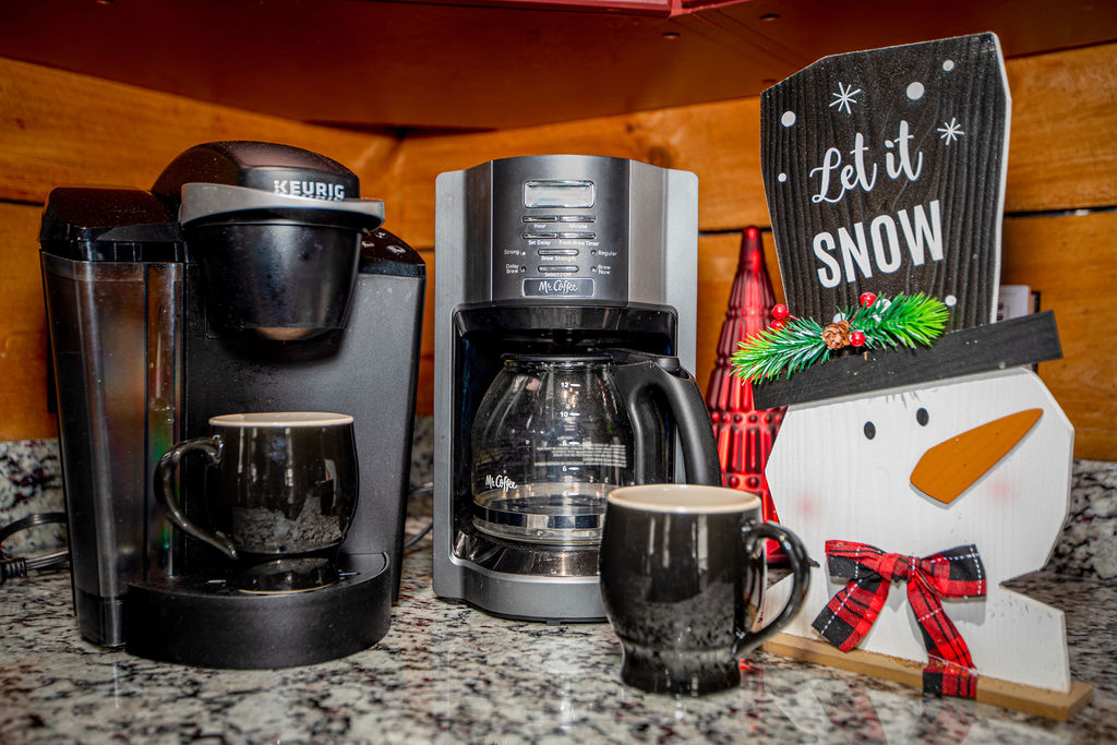 Your festive coffee station, ready for a winter morning.