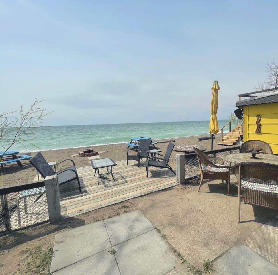 Shared Beach Lounging Area