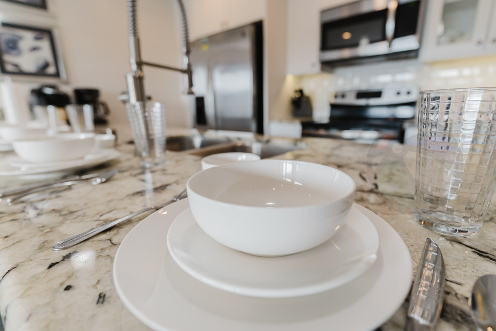 Dine at the bar while chatting up the cook