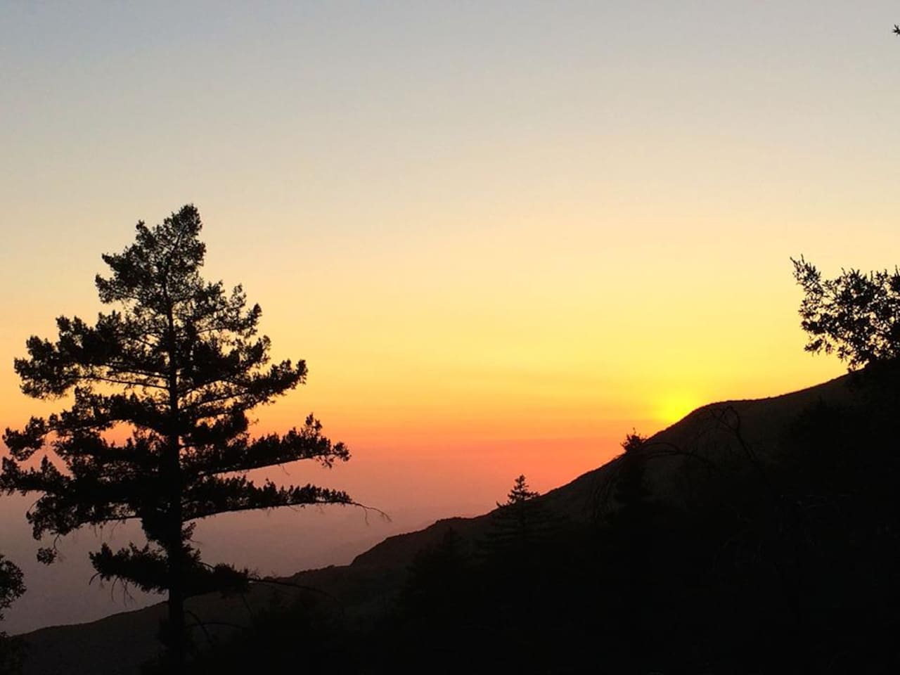 Mountain sunset