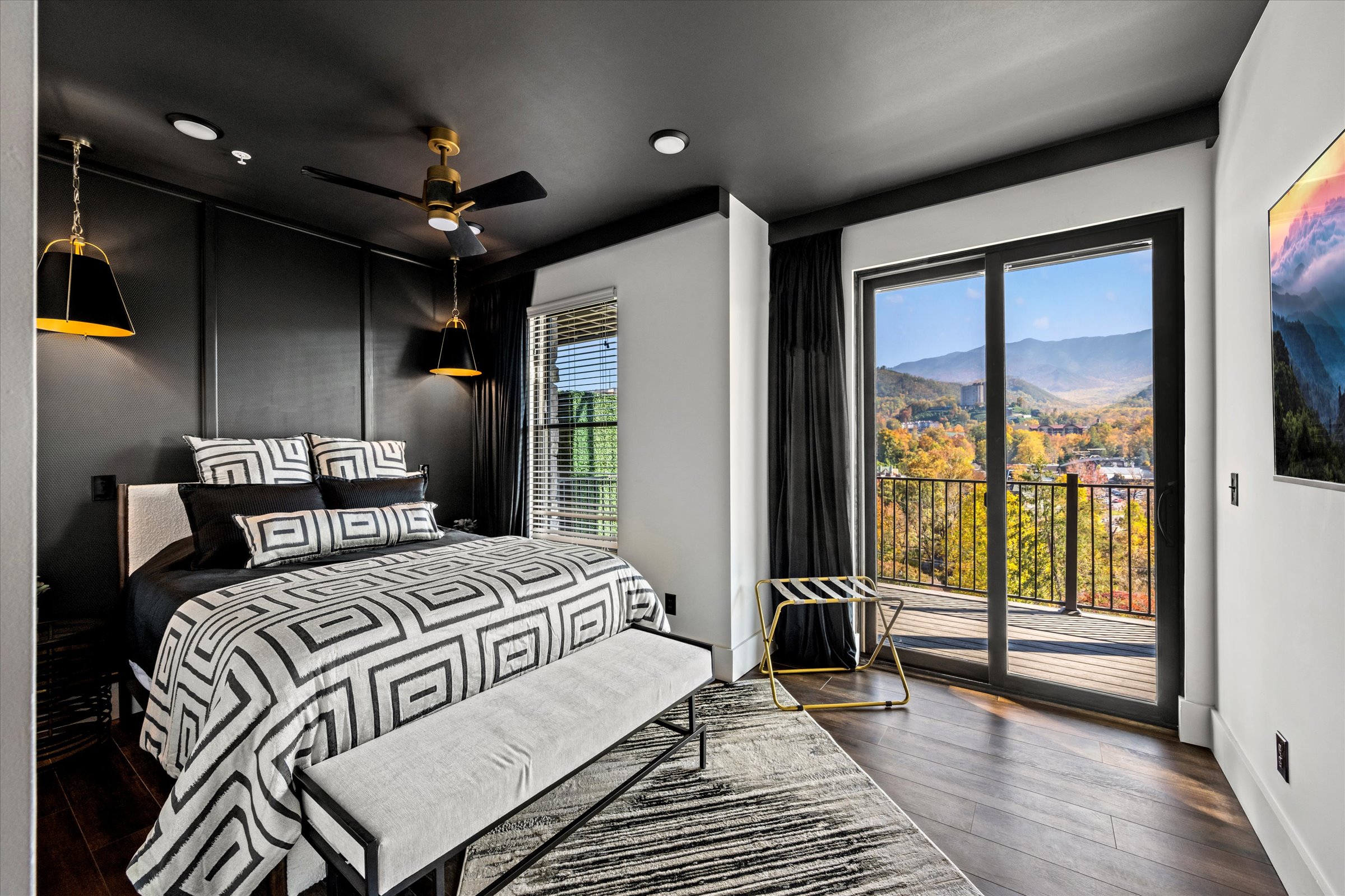 Rest and recharge with our high quality beddings at queen bedroom!